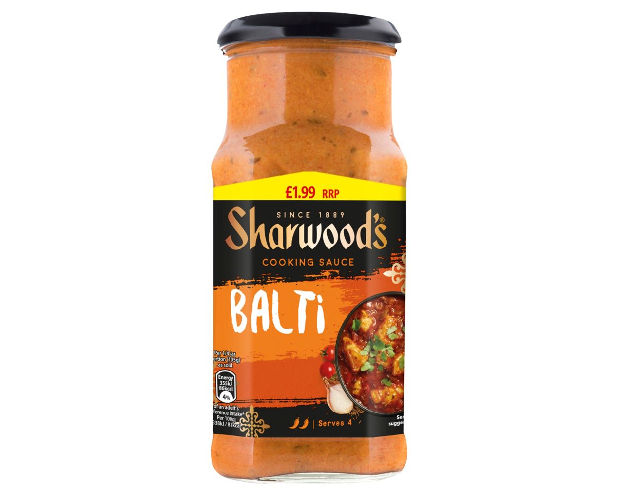 Sharwoods Balti Sauce 6x420g PM £1.99